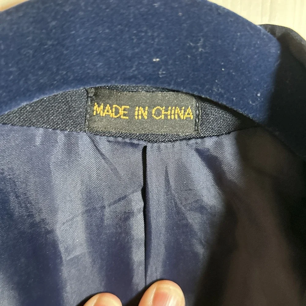 Dino Davinchi Navy Blue Suit Jacket 42L‎ 35W Polyester